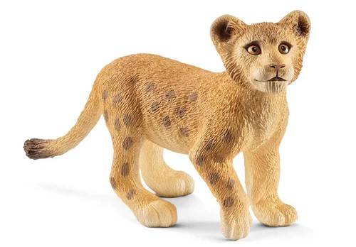 STATUINA STATUE 3D CUCCIOLO DI LEONE SCHLEICH SCH14813 DIE CAST