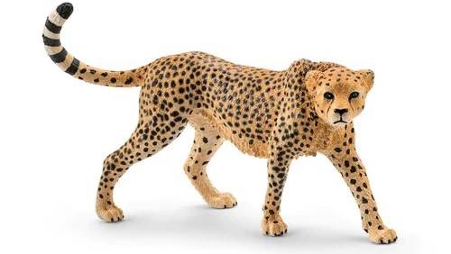 FIGURINE 3D FEMALE CHEETAH STATUE SCHLEICH SCH14746 DIE CAST