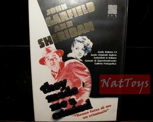 THEY MADE ME A CRIMINAL John Garfield Ann Sheridan Film DVD Original Video